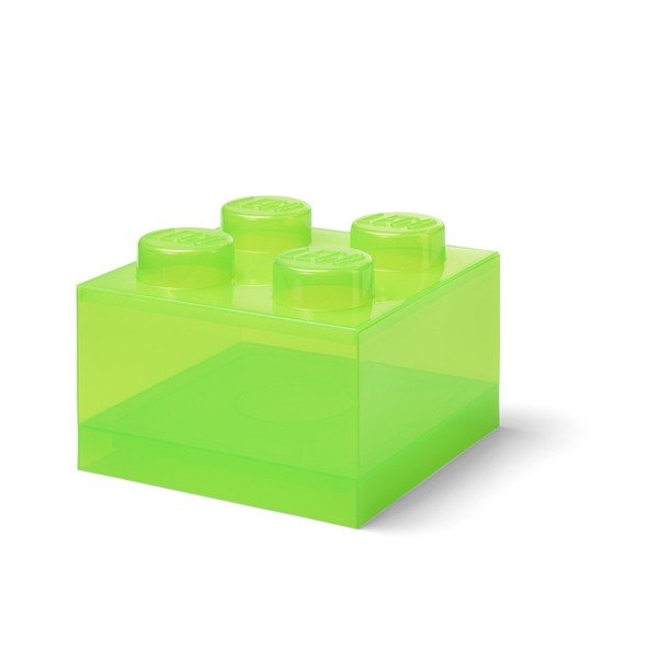 Roheline plastikust laste hoiukast 25x25x18 cm - LEGO®