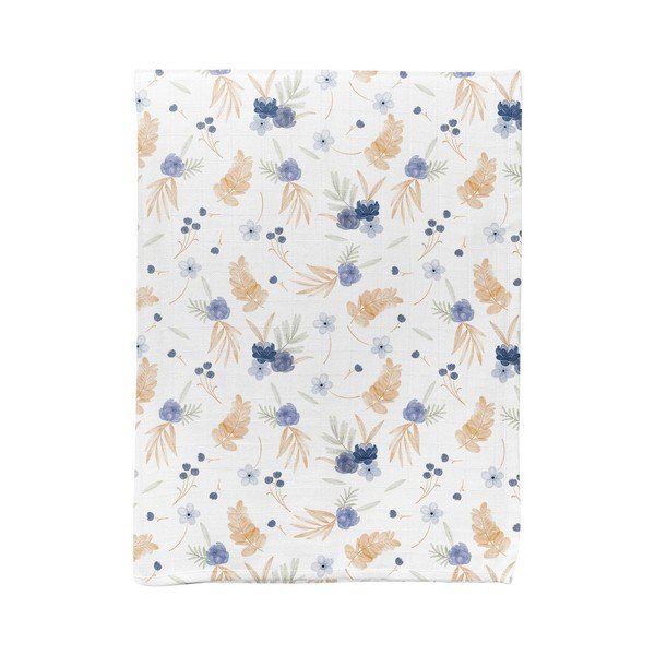 Valge musliinist beebitekk 75x100 cm Mina - Mijolnir