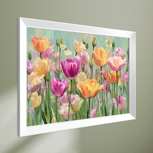 Trükitud pilt raamiga 75x56 cm Spring Tulip - Styler-image-4