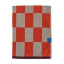 Oranž/beež orgaanilisest puuvillast froteerätikust 70x133 cm Retro - Mette Ditmer Denmark