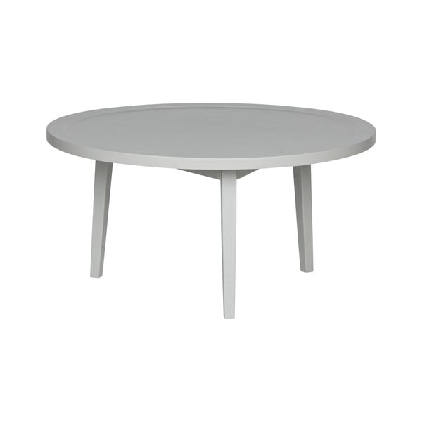Šedý konferenční stolek z akáciového dřeva vtwonen Sprokkeltafel, ⌀ 80 cm