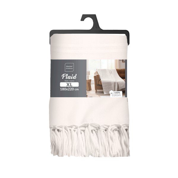 Kreemikas puuvillane voodikate 125x150 cm Lilia - douceur d'intérieur-image-2