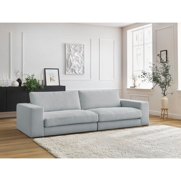 Helehall kordriidist diivan 274 cm Leonard - Bobochic Paris-image-1