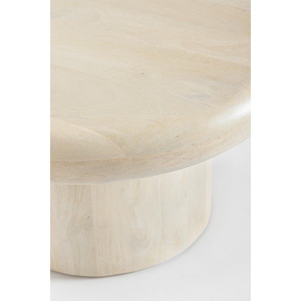 Kreemjas ümmargune mangopuu diivanilaud, ø 60 cm Lopez – Bizzotto-image-2