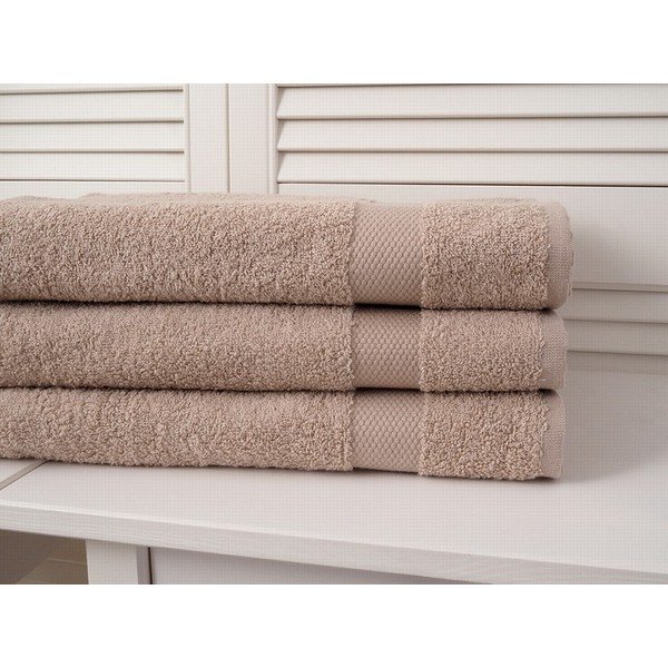 Helepruun froteerätik 70x140 cm Adria - B.E.S.-image-1