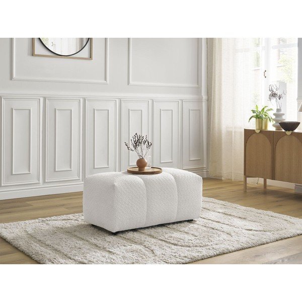 Valge bukleekangast tumba Roxelane - Bobochic Paris-image-4