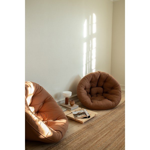 Beež linane tugitool Nido - Karup Design-image-1