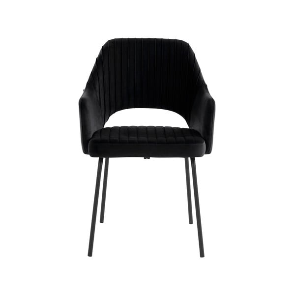 Mustad sametist söögitoolid 2-st komplektis Britney - Støraa-image-1