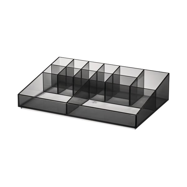 Matt must kosmeetikatoodete korraldaja vannitoas, mis on valmistatud taaskasutatud plastikust Cosmetic Station - iDesign-image-2