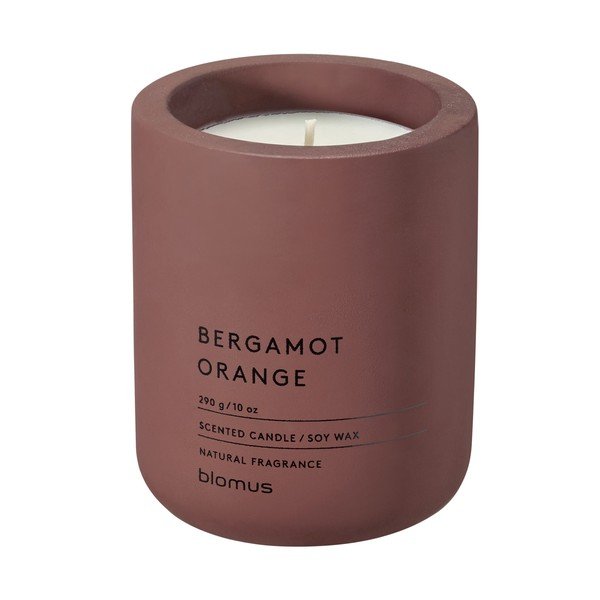 Lõhnastatud sojaküünal, põlemisaeg 55 h Fraga: Bergamot Orange - Blomus