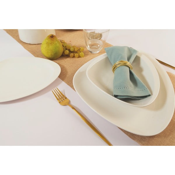 Valged portselanist magustoidutaldrikud, 6 tk komplektis Carrara - Villa Altachiara-image-3