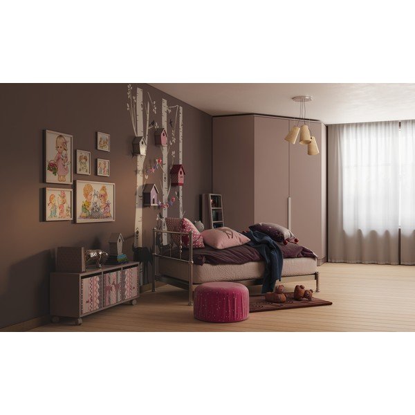 Kreemjas rippvalgusti ø 46 cm Kasel - GTV-image-2