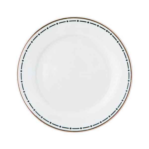 Keramický talíř s ozdobným okrajem Miss Étoile Stripes, ø 17,5 cm