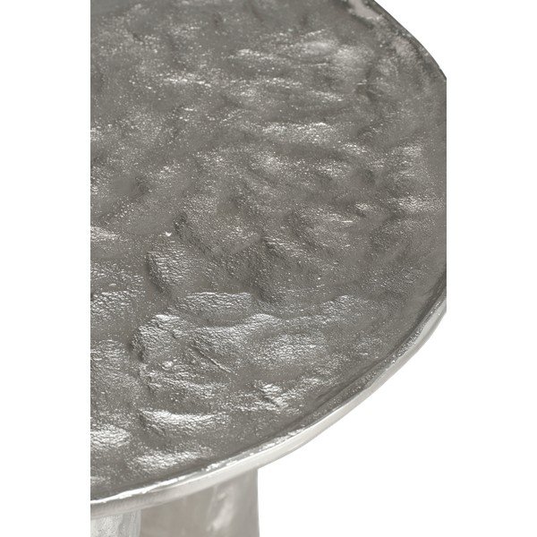 Alumiiniumist ümmargune kohvilaud hõbedases värvitoonis ø 60 cm Art - Ellos Home-image-3