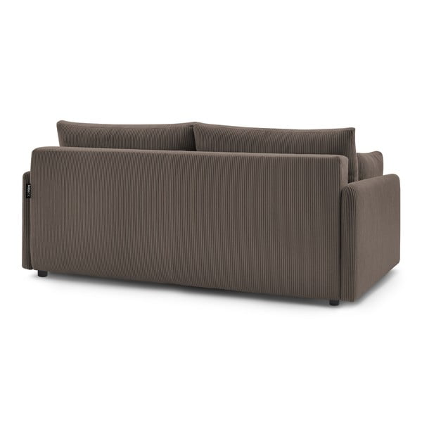 Pruun velvetist diivanvoodi 211 cm Marcel - Bobochic Paris-image-4
