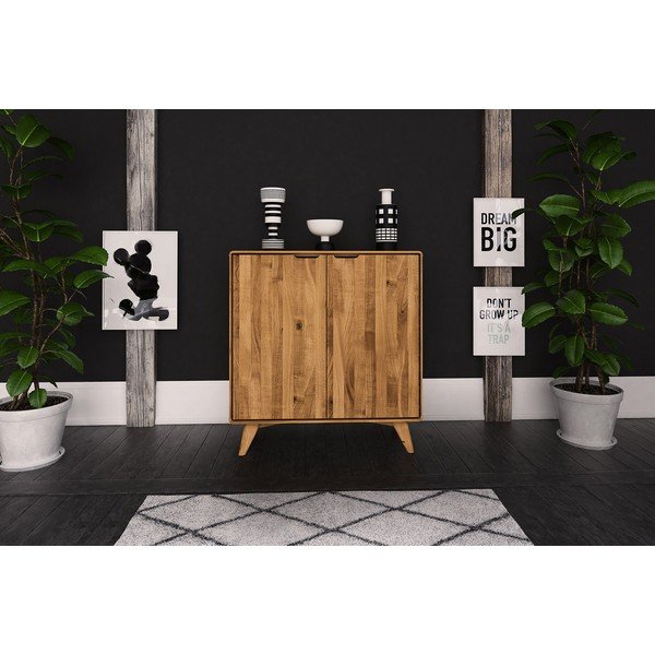 Kõrge tammepuust kapp 90x92 cm Greg - The Beds-image-3