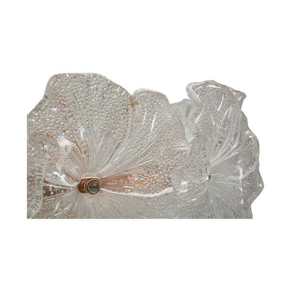 Kuldse värvi metallist ripplamp klaasist varjuga, läbimõõduga 47 cm Ibiscus - Mauro Ferretti-image-4