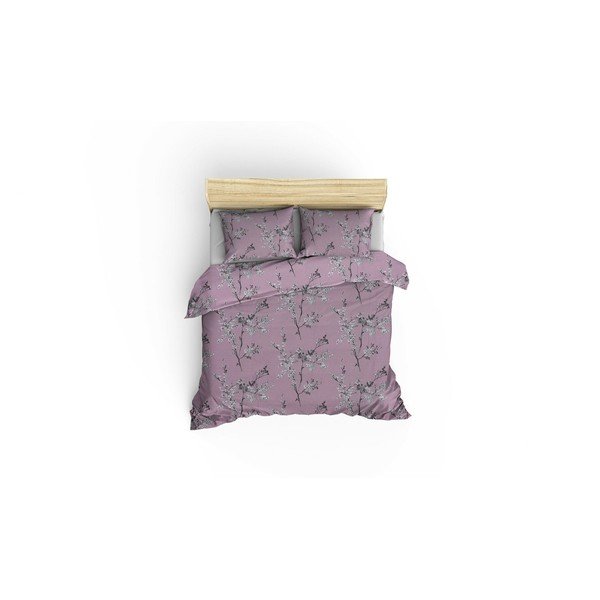 Roosa voodipesu kaheinimesevoodile Renforcé puuvillast 240x220 cm Chicory - Mijolnir-image-2
