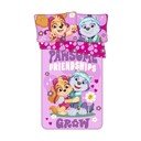 Roosa puuvillane laste voodipesu 100x135 cm Paw Patrol "Pawsome friendships grow" - Jerry Fabrics