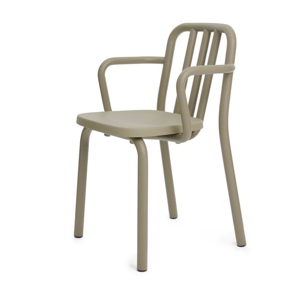 Olivová židle s područkami Mobles 114 Tube