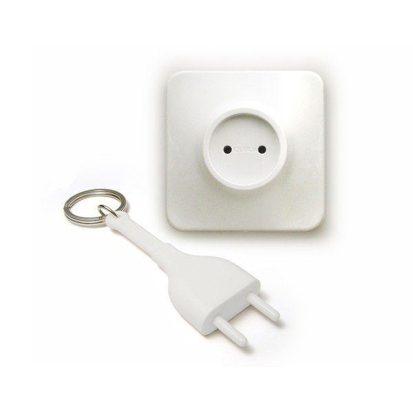 Set 2 věšáků Unplug, bílý