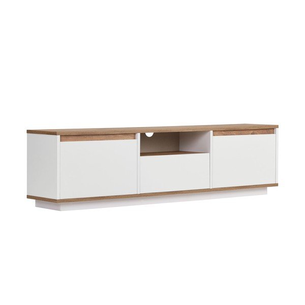 Valge/naturaalne männipuidust telekaalus 160x42x30 cm Sentinel - Kalune Design