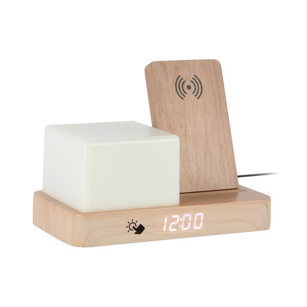 Digitaalne/laua äratuskell juhtmevaba laadijaga Retro LED Night Light - Karlsson-image-2
