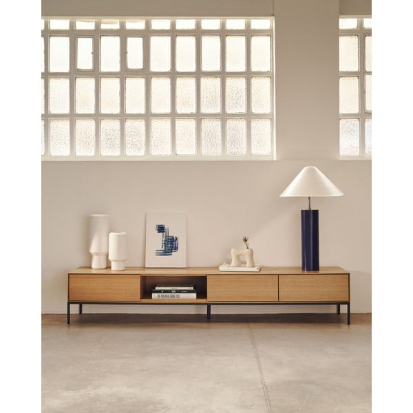 Tammedekooriga telerilaud 195x35 cm Vedrana - Kave Home-image-1