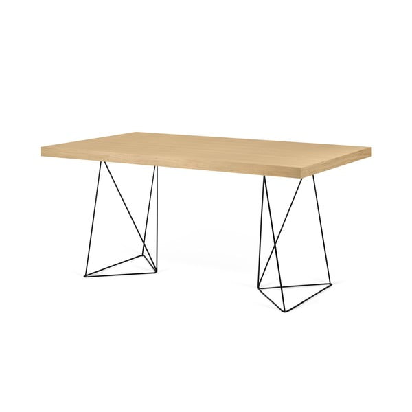 Mustade jalgadega laud, 160 x 90 cm Multi - TemaHome-image-4