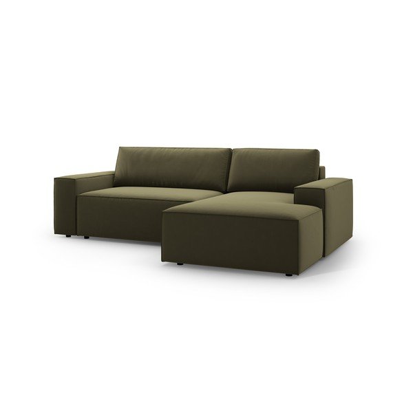 Roheline sametist lahtikäiv nurgadiivan (parem nurk) Jodie – Micadoni -image-3