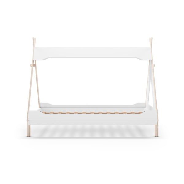 Valge männipuidust lastevoodi 90x190 cm Nora - Marckeric-image-3