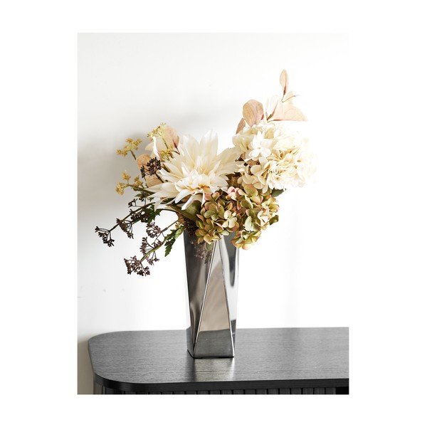 Hõbedast terasest vaas (kõrgus 23 cm) - House Nordic-image-1