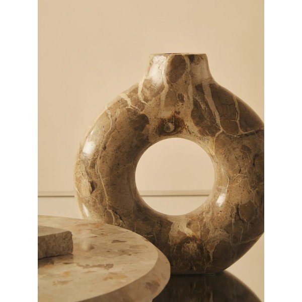 Pruun marmorvaas (kõrgus 20 cm) Santino - Premier Housewares-image-1
