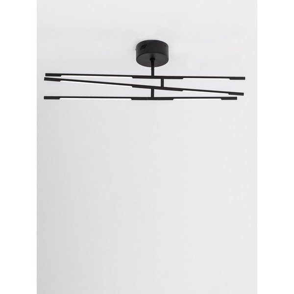 Must metallist hämardatav LED-laevalgusti akrüülklaasist varjuga 77x84 cm Raccio - Nova Luce-image-4