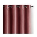 Roosa sametist dimout-kardin 140 × 270 cm Eyelets – Restilo
