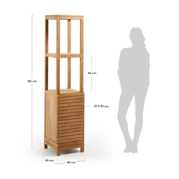Puidust vannitoakapp Sunday - Kave Home-image-3