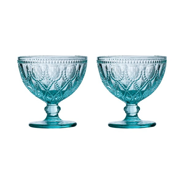 Sinised klaasist kausid 2tk, 250 ml Fleur - Premier Housewares