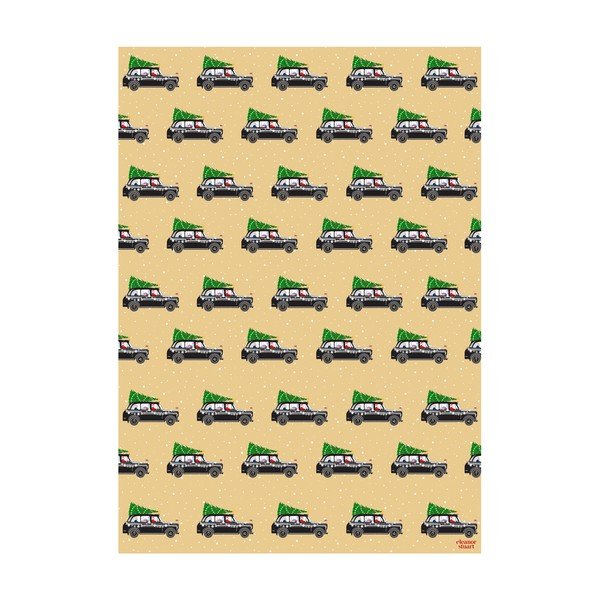 5 lehte kollast pakkepaberit , 50 x 70 cm London Christmas - eleanor stuart-image-1