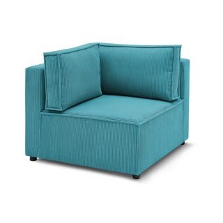 Sinine velvetist diivanimoodul, muutuv  Nihad modular - Bobochic Paris