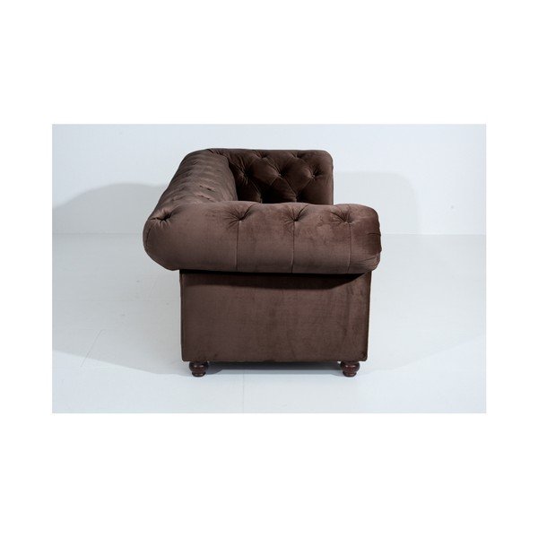Tmavě hnědá pohovka Max Winzer Orleans Velvet, 216 cm-image-4