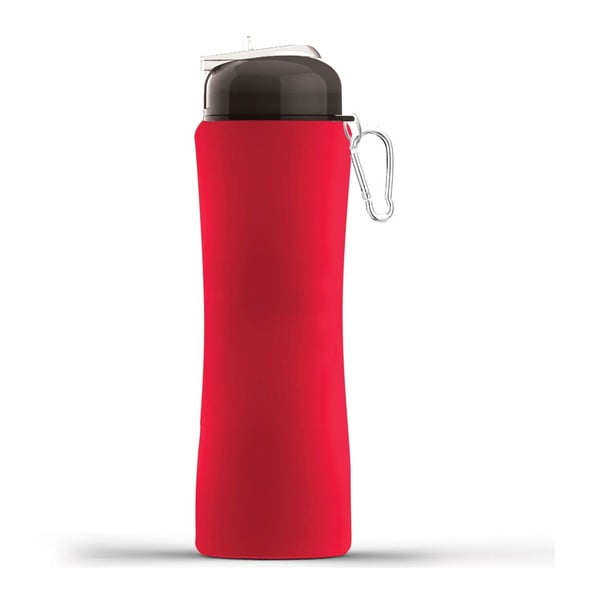 Revoluční sportovní lahev Sili-Squeeze, červená, 650 ml