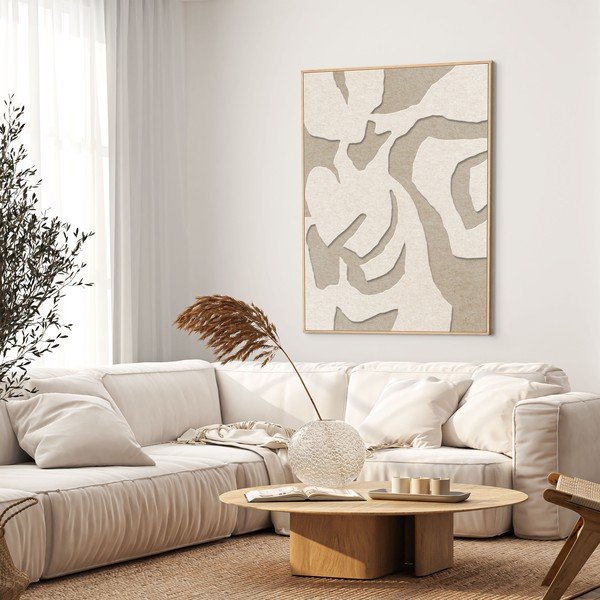 3D-pilt raamiga/akustiline 90x120 cm Soft Embrace 1 - Malerifabrikken-image-1