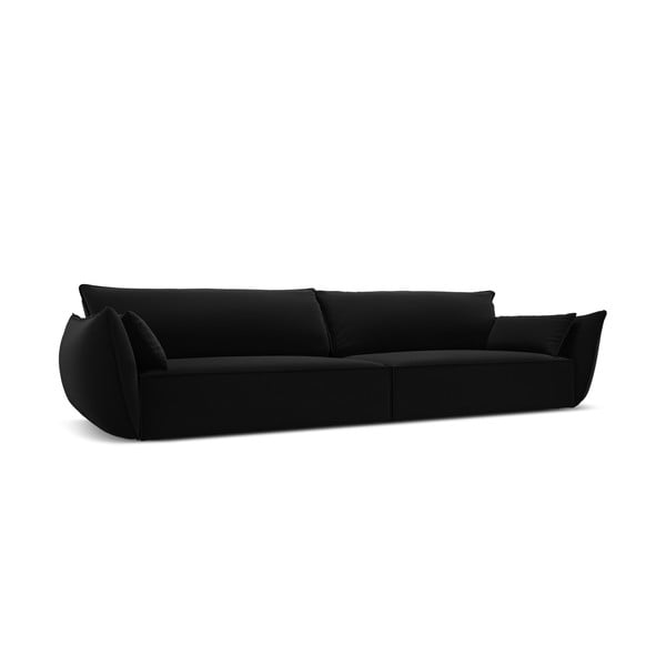 Must sametist diivan 248 cm Vanda - Mazzini Sofas-image-2