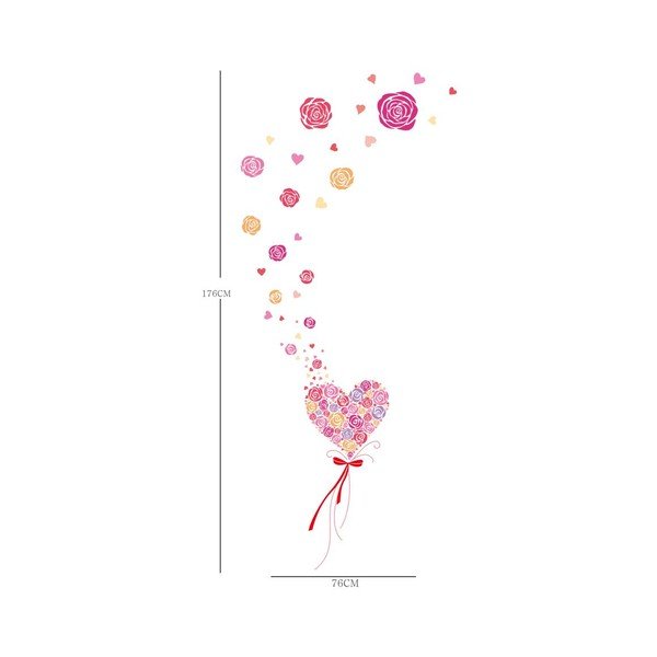 Samolepka Ambiance Flying Hearts And Roses-image-4