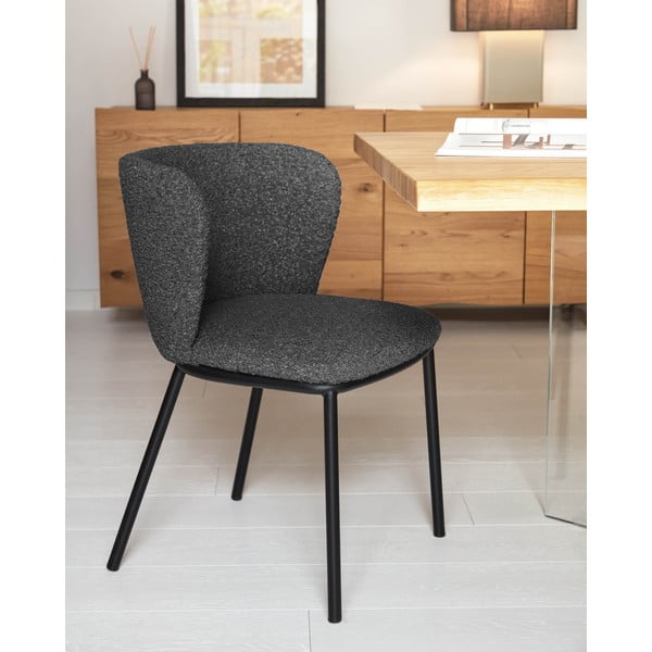 Must söögitool Ciselia - Kave Home-image-1