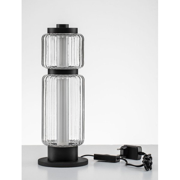 Matt must klaasist LED-laualamp (kõrgus 39 cm) Liesa - Nova Luce-image-4