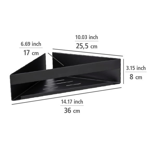 Matt must roostevabast terasest isekinnituv vannitoa nurgariiul Genova - Wenko-image-2