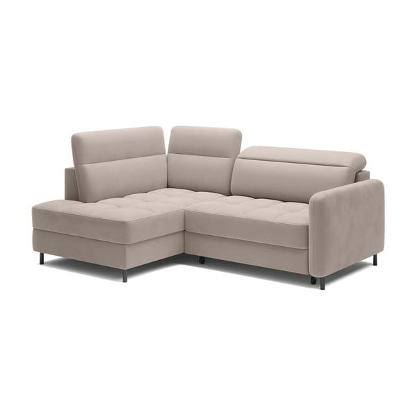 Helepruun sametist lahtikäiv/sahtliga nurgadiivan (vasak nurk/L-kujuline) Barea – ELTAP-image-2