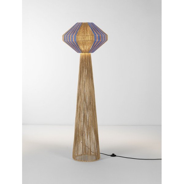 Sinine/naturaalne köiest põrandalamp (kõrgus 152 cm) Abby - Nova Luce-image-4
