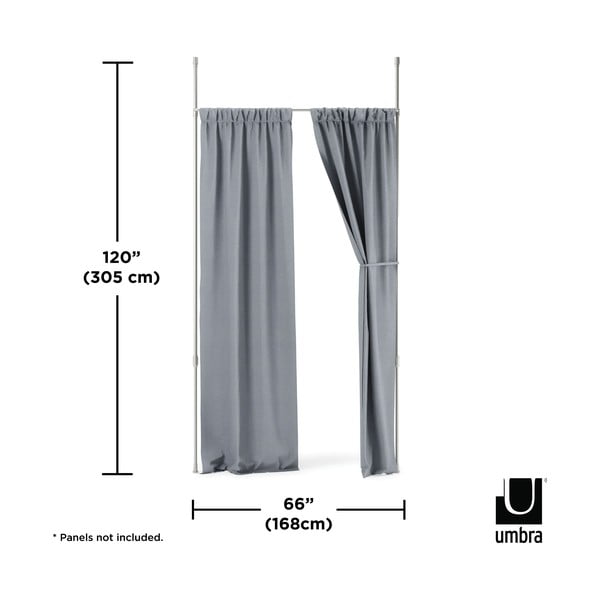 Hõbedane terasest kardinat eraldav raam Anywhere – Umbra-image-4